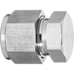 USA Sealing - 3/8" Tube OD 316 Stainless Steel Compression Tube Cap - Apex Tool & Supply