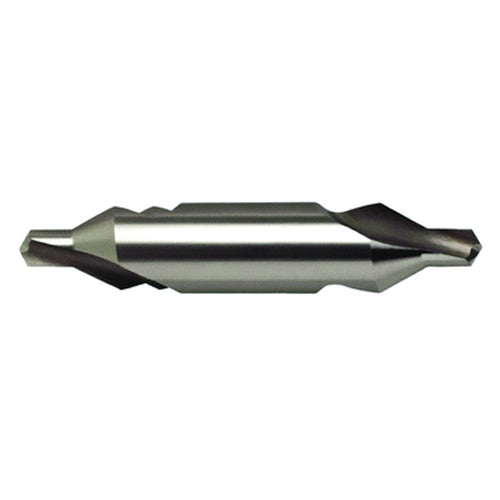 #1 × 38 mm OAL 60 Degree HSS Center Drill Form A Bright - Apex Tool & Supply