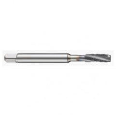 M8x1.25 6H 3-Flute PM Cobalt Semi-Bottoming 10 degree Spiral Flute Tap-TiAlN - Apex Tool & Supply