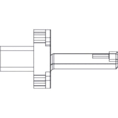 Indexable Broaching Toolholders; Nose Diameter (mm): 25.00; Overal Length (mm): 108.00; Projection Length (mm): 75.00; Shank Diameter (mm): 65.0000; Shank Length (mm): 20.000