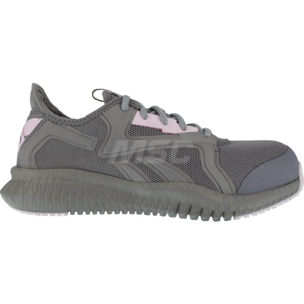 Work Boot: Mesh, Composite Toe Gray, Medium Width, Non-Slip Sole
