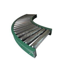 Gravity Conveyors; Conveyor Type: Roller; Component: 90 Degree Curved Conveyor; Telescopic: No; Roller Diameter (Decimal Inch): 2.6300; Overall Width: 30; Wheel Material: Steel; Minimum Extended Length: 62.1000 in; Maximum Extended Length: 62.1000; Minimu