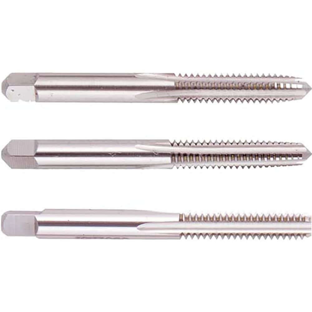 Tap Sets; Chamfer: Plug; Bottoming; Taper; Material: High Speed Steel; Thread Direction: Right Hand; Thread Limit: H3; Number Of Taps: 3; Thread Standard: UNC; Case Type: Plastic Case; Number Of Pieces: 3; Number Of Flutes: 4; Overall Length: 3.59