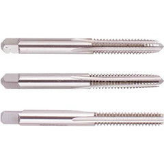 Tap Sets; Chamfer: Plug; Bottoming; Taper; Material: High Speed Steel; Thread Direction: Right Hand; Thread Limit: H3; Number Of Taps: 3; Thread Standard: UNF; Case Type: Plastic Case; Number Of Pieces: 3; Number Of Flutes: 4; Overall Length: 2.72