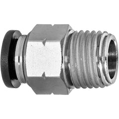 USA Sealing - Plastic Push-To-Connect Tube Fittings Type: Male Straight Tube Outside Diameter (Inch): 1/2 - Apex Tool & Supply