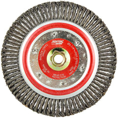 Norton - 6-7/8" OD, 5/8-11 Arbor Hole, Stringer Bead Carbon Wheel Brush - Apex Tool & Supply