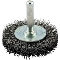 Norton - 2" OD, Crimped Carbon Wheel Brush - Apex Tool & Supply