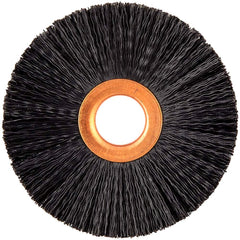 Norton - 3" OD, 5/8" Arbor Hole, Crimped Nylon Wheel Brush - Apex Tool & Supply