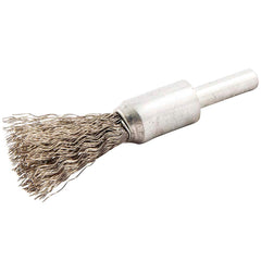 Norton - End Brushes Brush Diameter (Inch): 1/2 Fill Material: Stainless Steel - Apex Tool & Supply