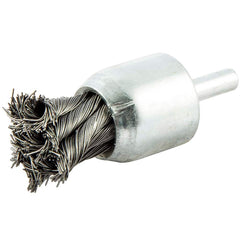 Norton - End Brushes Brush Diameter (Inch): 1 Fill Material: Brass - Apex Tool & Supply