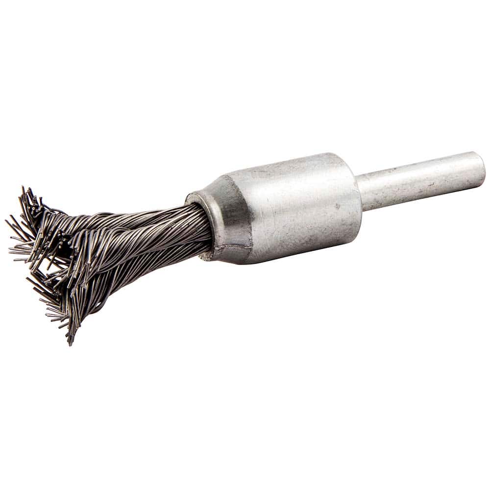 Norton - End Brushes Brush Diameter (Inch): 1/2 Fill Material: Carbon Steel - Apex Tool & Supply