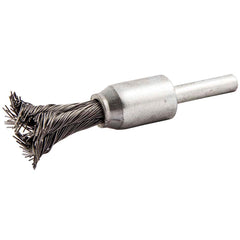 Norton - End Brushes Brush Diameter (Inch): 1/2 Fill Material: Carbon Steel - Apex Tool & Supply
