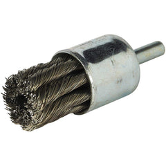 Norton - End Brushes Brush Diameter (Inch): 3/4 Fill Material: Carbon Steel - Apex Tool & Supply