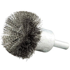 Norton - End Brushes Brush Diameter (Inch): 1-1/2 Fill Material: Carbon Steel - Apex Tool & Supply