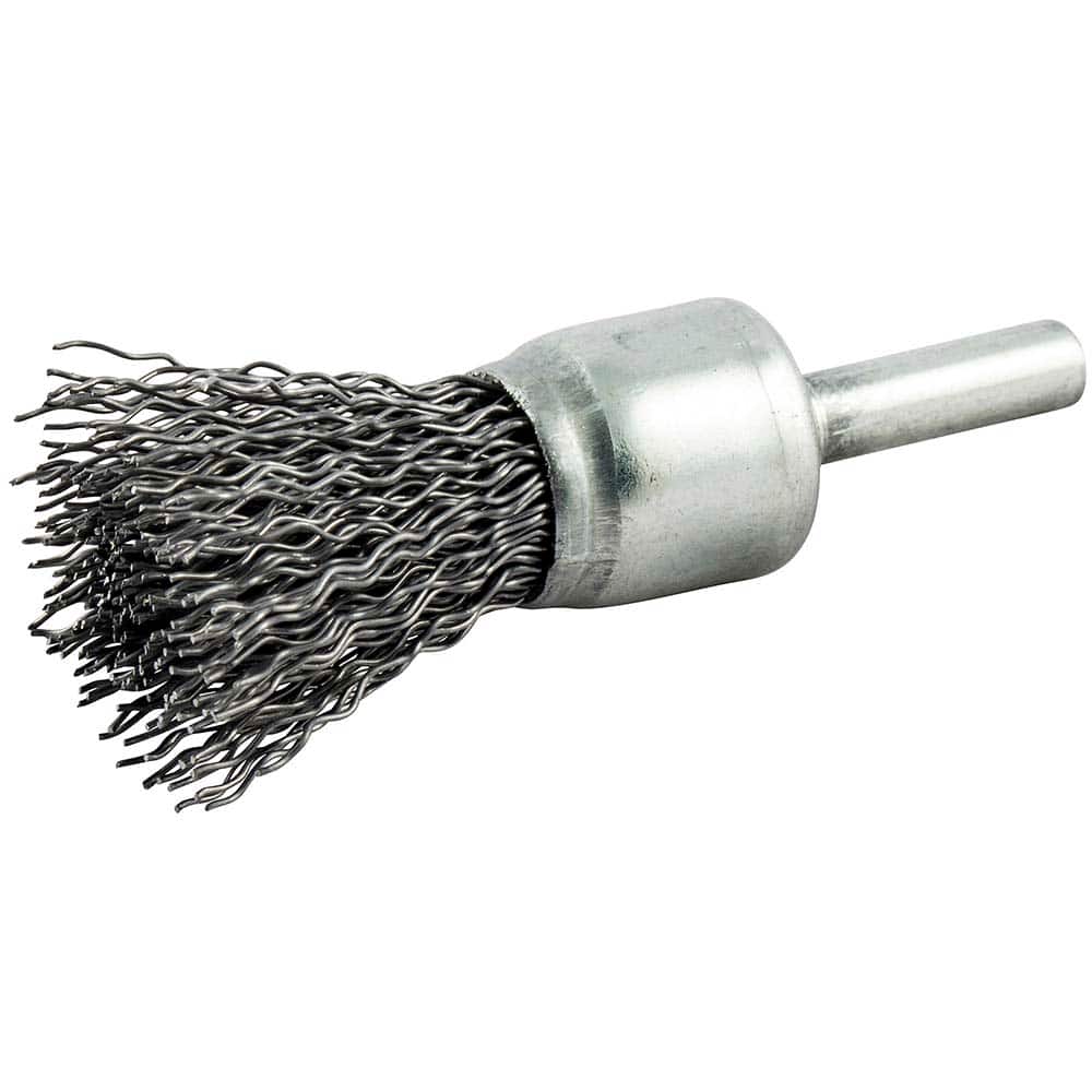 Norton - End Brushes Brush Diameter (Inch): 3/4 Fill Material: Carbon Steel - Apex Tool & Supply