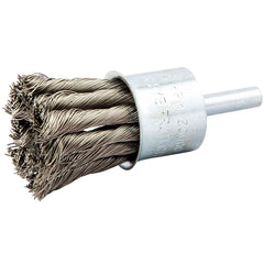 Norton - End Brushes Brush Diameter (Inch): 1 Fill Material: Stainless Steel - Apex Tool & Supply