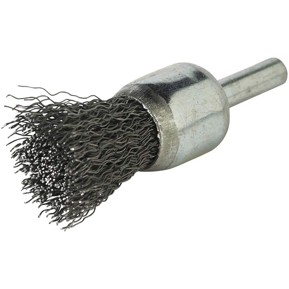 Norton - End Brushes Brush Diameter (Inch): 3/4 Fill Material: Carbon Steel - Apex Tool & Supply