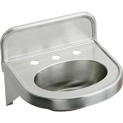 ELKAY - Stainless Steel Sinks Type: Lavatory Sink-Wall Hung Outside Length: 18 (Inch) - Apex Tool & Supply