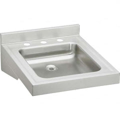 ELKAY - Stainless Steel Sinks Type: Lavatory Sink-Wall Hung Outside Length: 19 (Inch) - Apex Tool & Supply