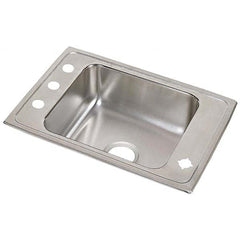 ELKAY - Stainless Steel Sinks Type: Drop In Sink Outside Length: 25 (Inch) - Apex Tool & Supply