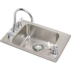 ELKAY - Stainless Steel Sinks Type: Drop In Sink Outside Length: 22 (Inch) - Apex Tool & Supply