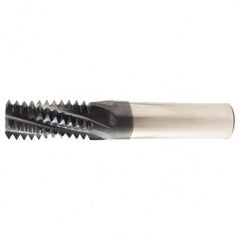 ‎1/4, 3/8-18 4 Flute NPT Solid Thread Mill-TiAlN - Apex Tool & Supply