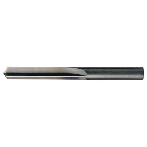 ‎#6 Dia. × 0.204″ Shank × 1-1/4″ Flute Length × 2-3/8″ OAL, 140°, Bright, 2xD Flute, Round Solid Carbide Drill - Exact Industrial Supply