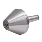 Bull Nose & Pipe Live Center MT1 Head Diameter 1.97in T.I.R. .0003 - Apex Tool & Supply