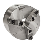 3-Jaw Precision Forged Steel Body Scroll Chuck with Two-Piece Hard Reversible Jaws, Camlock D, 8in D1-4, - Apex Tool & Supply