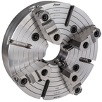 4-Jaw(2Pc) Independent Forged Steel Body Chuck 12" A2-8, 3.15" Hole, - Apex Tool & Supply