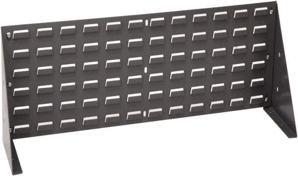 Quantum Storage - 125 Lb Capacity, 8" Deep x 36" Wide x 12" High, Static Dissipative Bench Rack - 1 Side - Apex Tool & Supply