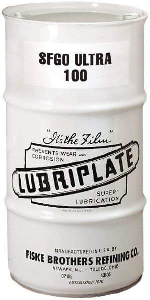 Lubriplate - 16 Gal Drum, ISO 100, SAE 40, Air Compressor Oil - 7°F to 385°, 556 Viscosity (SUS) at 100°F, 77 Viscosity (SUS) at 210°F - Apex Tool & Supply