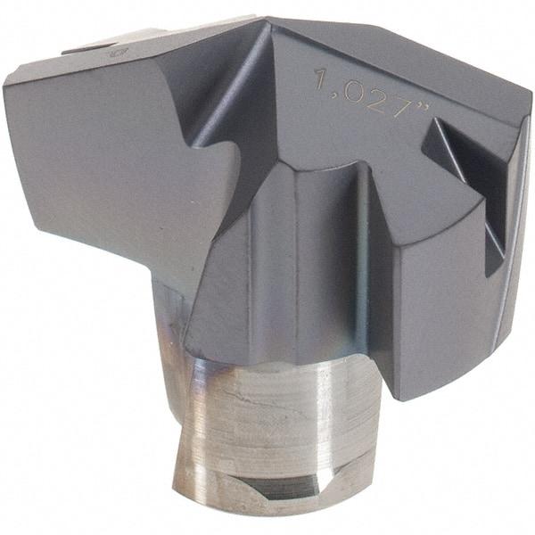Iscar - Series ICP, 26.11mm Diam Grade IC908 Replaceable Drill Tip - Carbide, TiAlN/TiN Finish, 26 Seat Size - Apex Tool & Supply