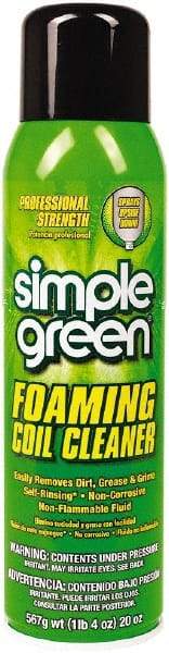 Simple Green - HVAC Cleaners & Scale Removers Container Size (oz.): 20 Container Type: Aerosol - Apex Tool & Supply