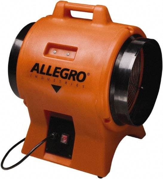 Allegro - 12" Inlet, Electric AC Axial Blower - 1 hp, 2,180 CFM (Free Air), 230 Max Voltage Rating - Apex Tool & Supply