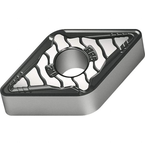 Walter - DNMG443 RP5 Grade WKK20S Carbide Turning Insert - TiCN/Al2O3/TiCN Finish, 55° Diamond, 1/2" Inscr Circle, 1/4" Thick, 3/64" Corner Radius - Apex Tool & Supply