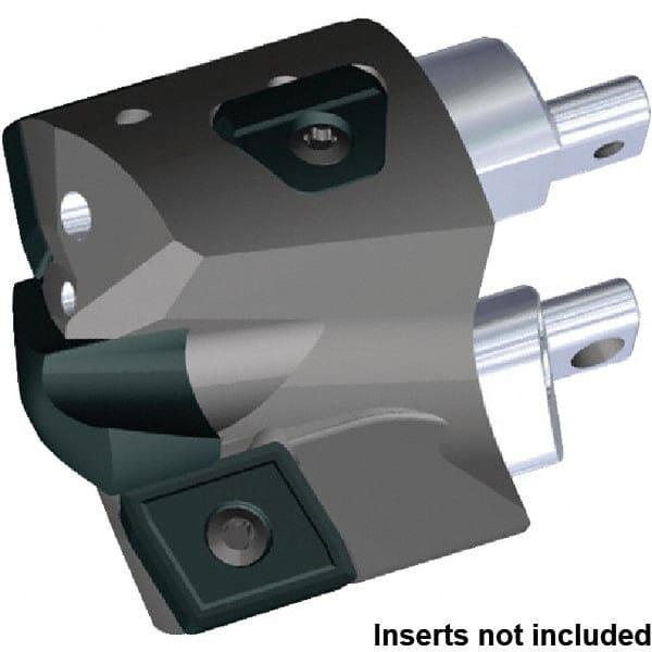 Series KSEM Plus, Head Connection FDS45, 48mm Max Drill Diam, Indexable Interchangeable Pilot Head KSEMP2100HPGM Pilot Drill, 21mm Pilot Drill Diam, Takes 3 Nonpilot Inserts, 30mm Head Length