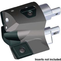 Kennametal - Series KSEM Plus, Head Connection FDS32, 34mm Max Diam Interchangeable Pilot Drill Head - KSEMP1700HPGM Pilot Drill, 17mm Pilot Drill Diam, 3 Nonpilot Inserts, 25mm Head Length - Apex Tool & Supply