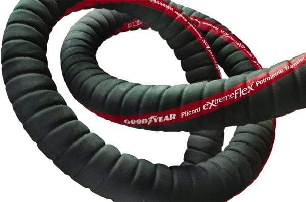 Continental ContiTech - 4" ID x 4.56" OD, 100' OAL, Pex Petroleum Transfer Hose - 150 Max Working psi, -40 to 200°F, 4" Bend Radius, Black - Apex Tool & Supply