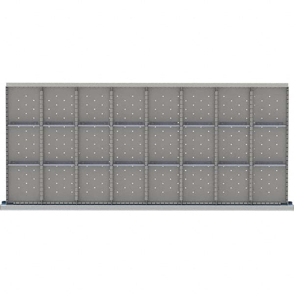 LISTA - 24-Compartment Drawer Divider Layout for 3.15" High Drawers - Apex Tool & Supply