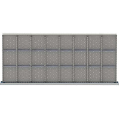 LISTA - 24-Compartment Drawer Divider Layout for 3.15" High Drawers - Apex Tool & Supply
