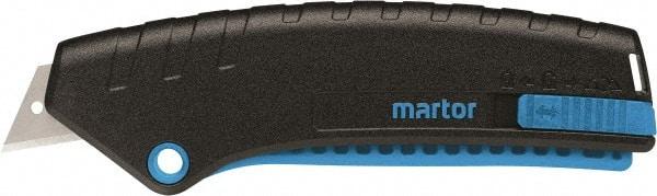 Martor USA - Retractable Utility Knife - Black & Blue Handle - Apex Tool & Supply