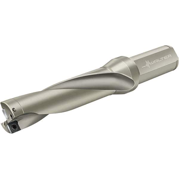 Walter - 168mm Max Drill Depth, 4xD, 42mm Diam, Indexable Insert Drill - 2 Inserts, 40mm Shank Diam, Flange Shank - Apex Tool & Supply