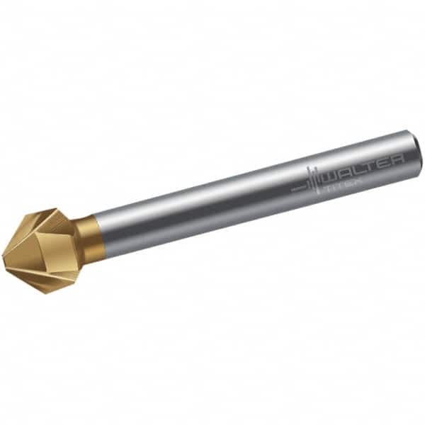 Walter-Titex - 8.3mm Head Diam, 6mm Shank Diam, 3 Flute 90° High Speed Steel Countersink - Apex Tool & Supply