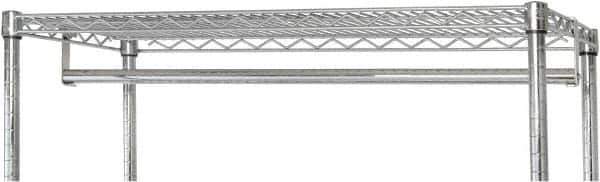 Quantum Storage - Open Shelving Accessory/Component - Chrome, Chrome Finish, 36" Long, Use with Wire Shelving Units - Apex Tool & Supply