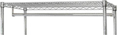 Quantum Storage - Open Shelving Accessory/Component - Chrome, Chrome Finish, 36" Long, Use with Wire Shelving Units - Apex Tool & Supply