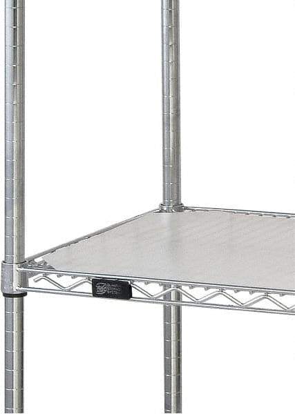 Quantum Storage - 18" Wide, Open Shelving Accessory/Component - HDPE, Polyethylene Finish, 72" Long, Use with Wire Shelving Units - Apex Tool & Supply