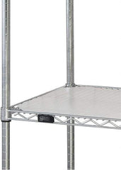 Quantum Storage - 18" Wide, Open Shelving Accessory/Component - HDPE, Polyethylene Finish, 72" Long, Use with Wire Shelving Units - Apex Tool & Supply