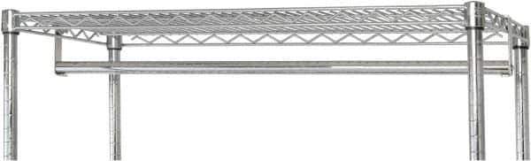 Quantum Storage - Open Shelving Accessory/Component - Chrome, Chrome Finish, 48" Long, Use with Wire Shelving Units - Apex Tool & Supply