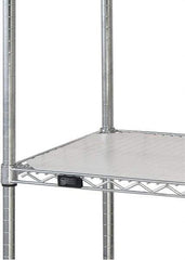 Quantum Storage - 18" Wide, Open Shelving Accessory/Component - HDPE, Polyethylene Finish, 48" Long, Use with Wire Shelving Units - Apex Tool & Supply